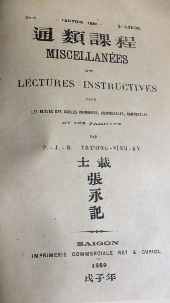 Người đầu tiên ghi nhận công trình của linh mục Ðặng Ðức Tuấn tap chi miscellanees so 9 thang gieng nam 1889 338x600 - Người đầu tiên ghi nhận công trình của linh mục Ðặng Ðức Tuấn