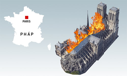 Cháy lớn tại Nhà thờ Đức Bà Paris chay lon tai nha tho duc ba paris 2 - Cháy lớn tại Nhà thờ Đức Bà Paris