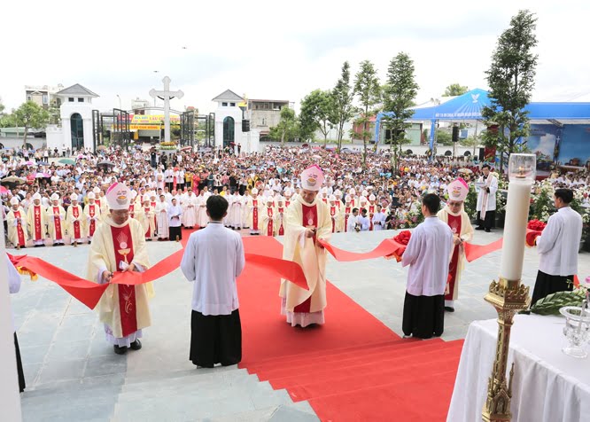 thanh le be mac dai hoi va lam phep ttmv gp hai phong 01 - Thánh lễ bế mạc Đại hội XIV HĐGMVN và làm phép TTMV Giáo phận Hải Phòng